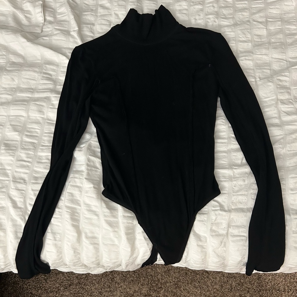 Urban outfitters out from under ribbed black turtleneck bodysuit. Size small